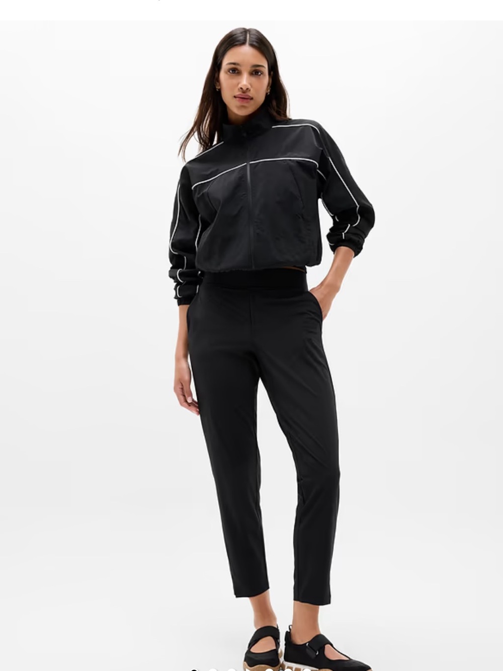 Athleta Brooklyn Mid Rise Ankle Pant Black Size 6